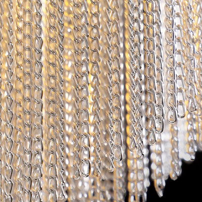 Teresa Cadena Chain Tassel Flush Mount 24"W