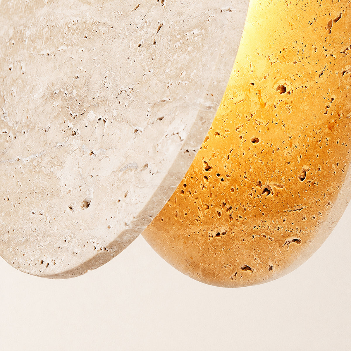 Xaloria Travertine Disc Pendant Light