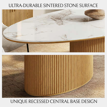 Marley Sintered Stone Dining Table 84"