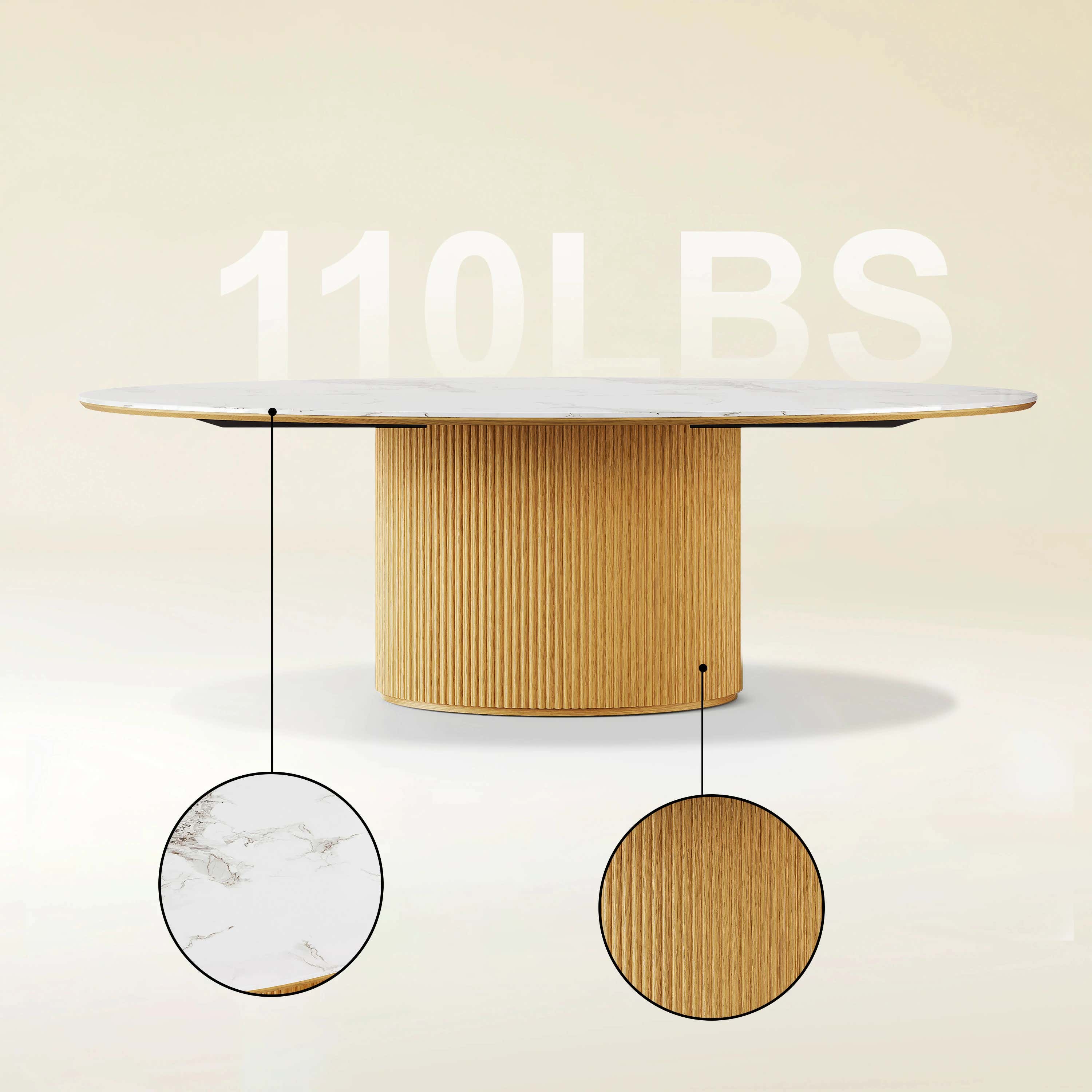 Marley Sintered Stone Dining Table 84"