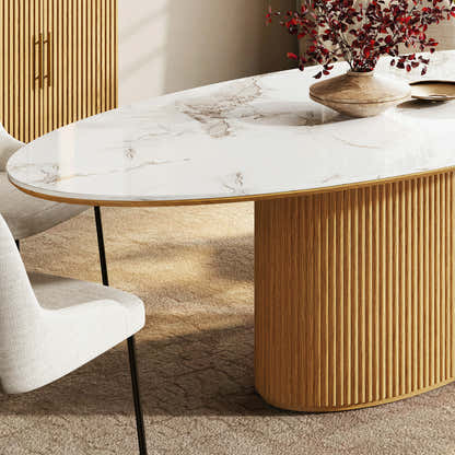 Marley Sintered Stone Dining Table 84"