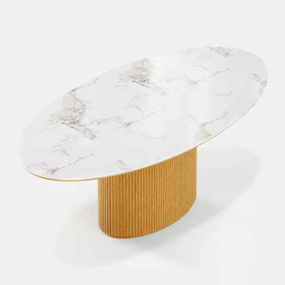 Marley Sintered Stone Dining Table 84"