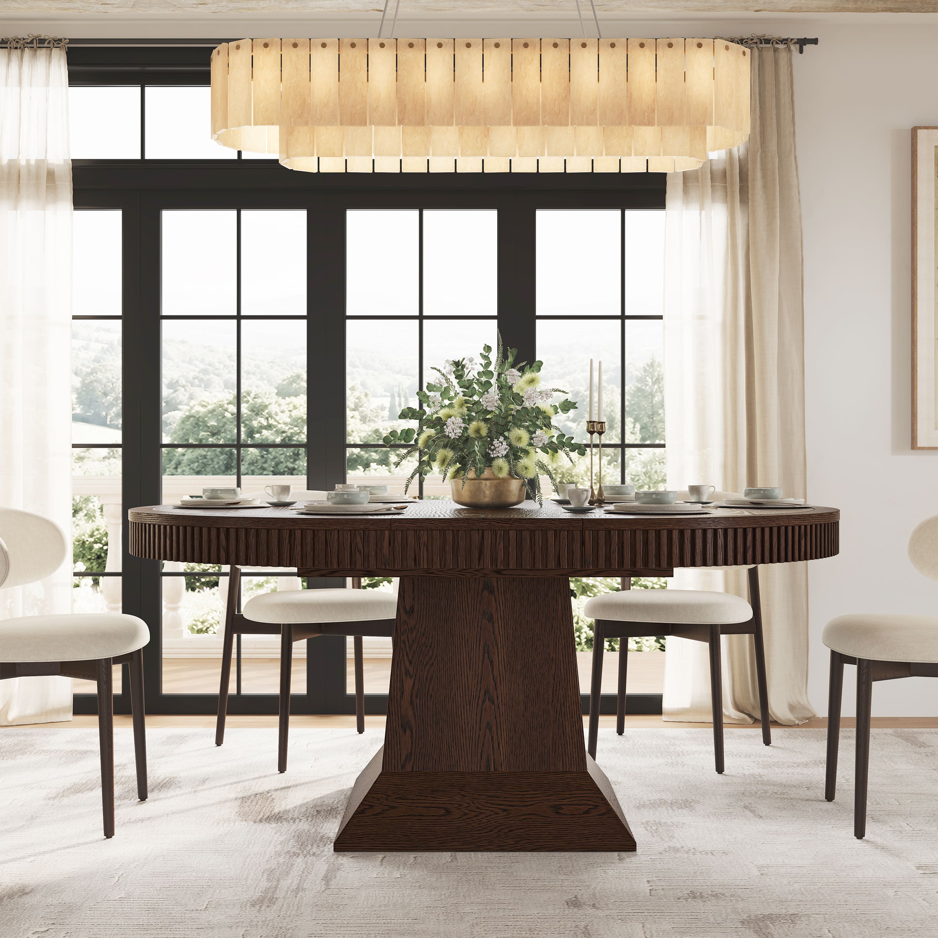 Ansel Dining Table 54" To 85"