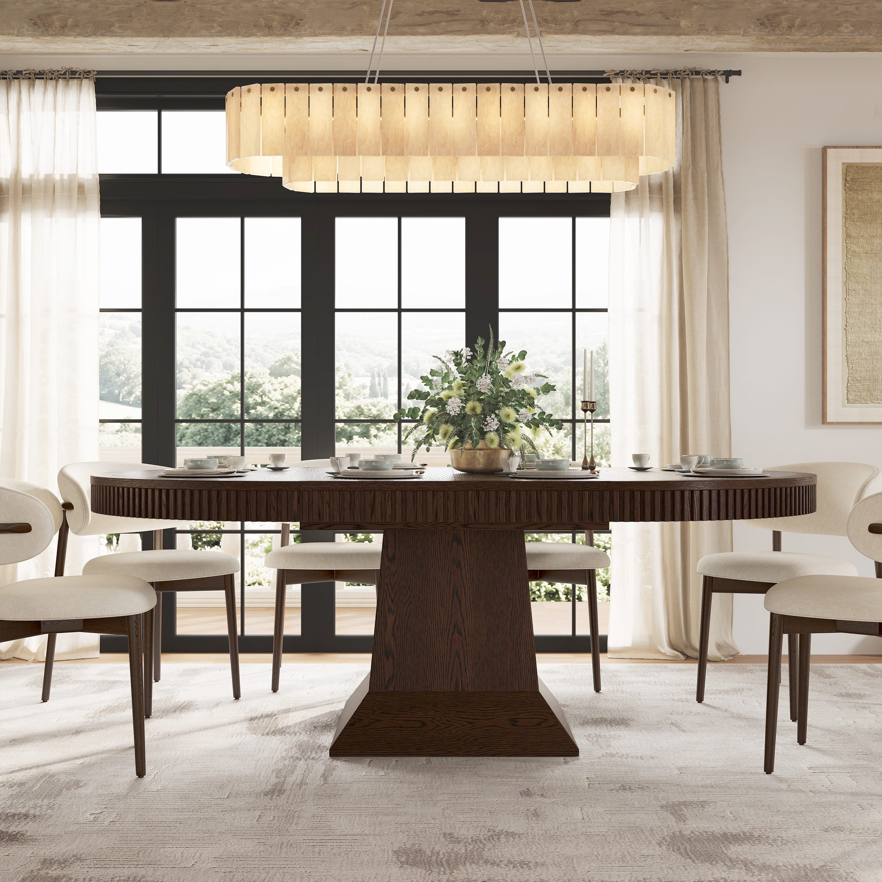 Ansel Dining Table 54" To 85"
