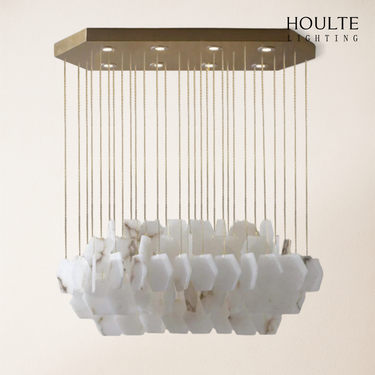 Talan Natural Alabaster Modern Chandelier