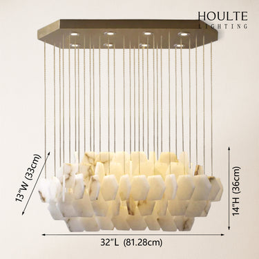 Talan Natural Alabaster Modern Chandelier