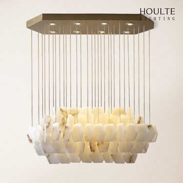 Talan Natural Alabaster Modern Chandelier