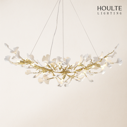 Twilight Branches Ceramic Glow Rectangular Chandelier 55