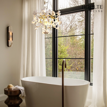 Twilight Branches Ceramic Glow Round Chandelier 23.6"D