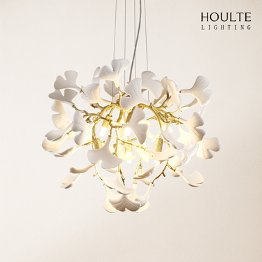 Twilight Branches Ceramic Glow Round Chandelier 23.6"D