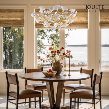 Twilight Branches Ceramic Glow Round Chandelier 32"D
