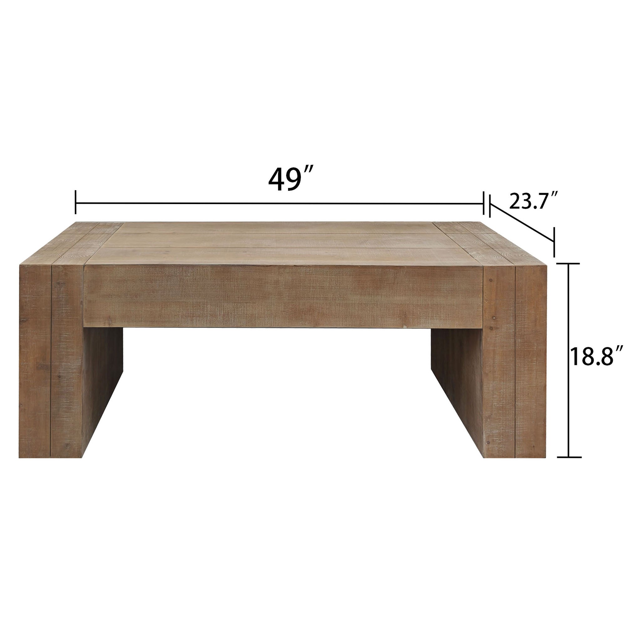 Ubaid Rectangle Coffee Table 40"