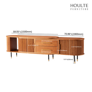 Ewan Oak Extendable Media Console