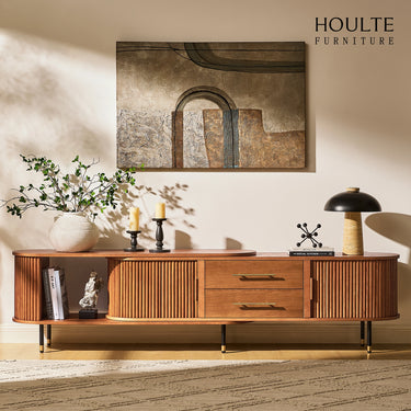 Ewan Oak Extendable Media Console