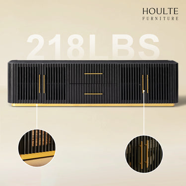 Holton Oak Media Console, Coffee Table And Sideboard Set
