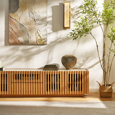 Isla Oak Media Console 80"