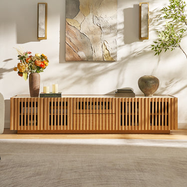 Isla Oak Media Console 80"
