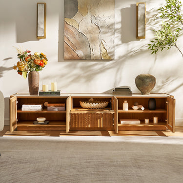 Isla Oak Media Console 80"