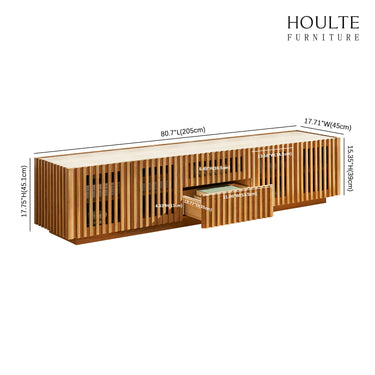 Isla Oak Media Console 80"