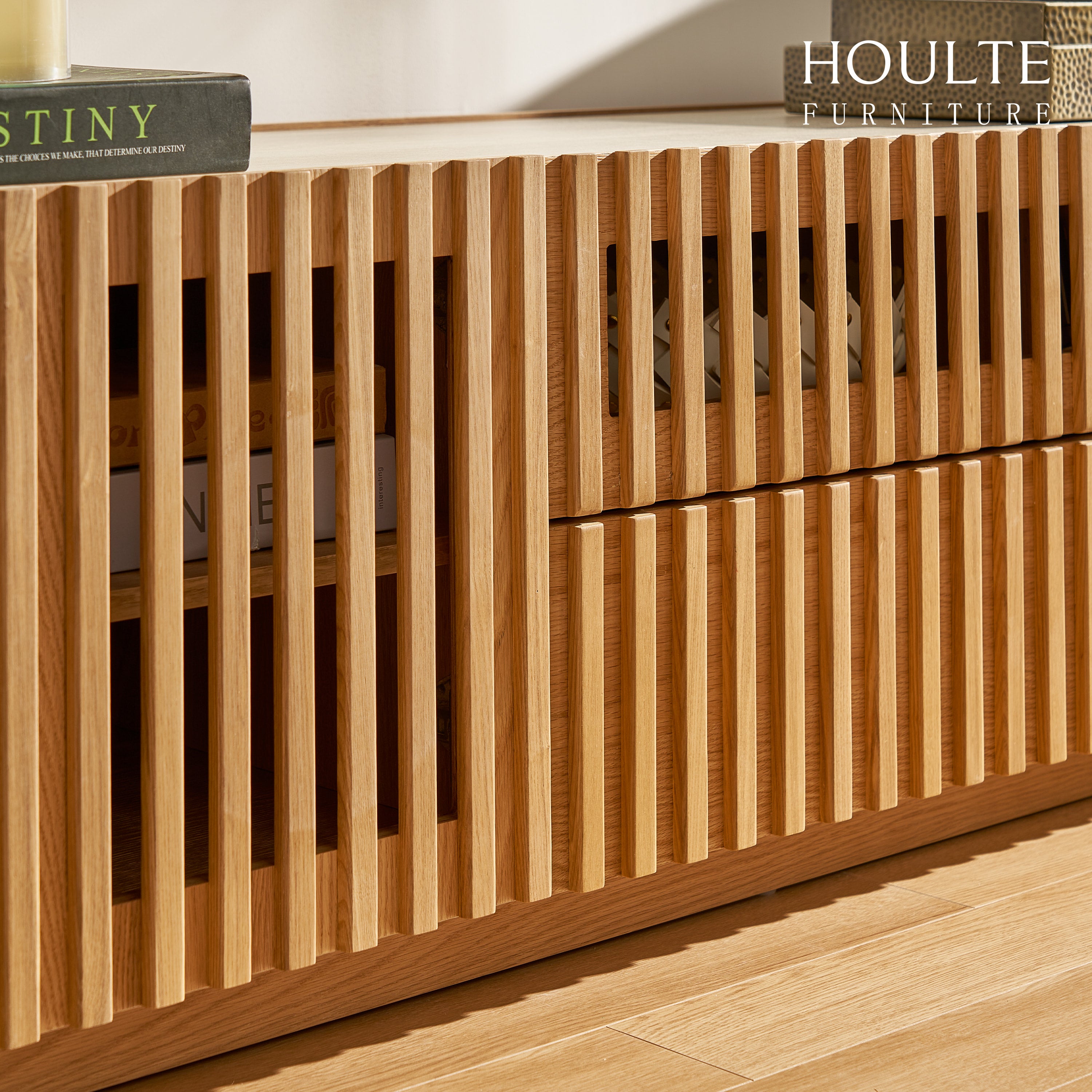 Isla Oak Media Console 80"