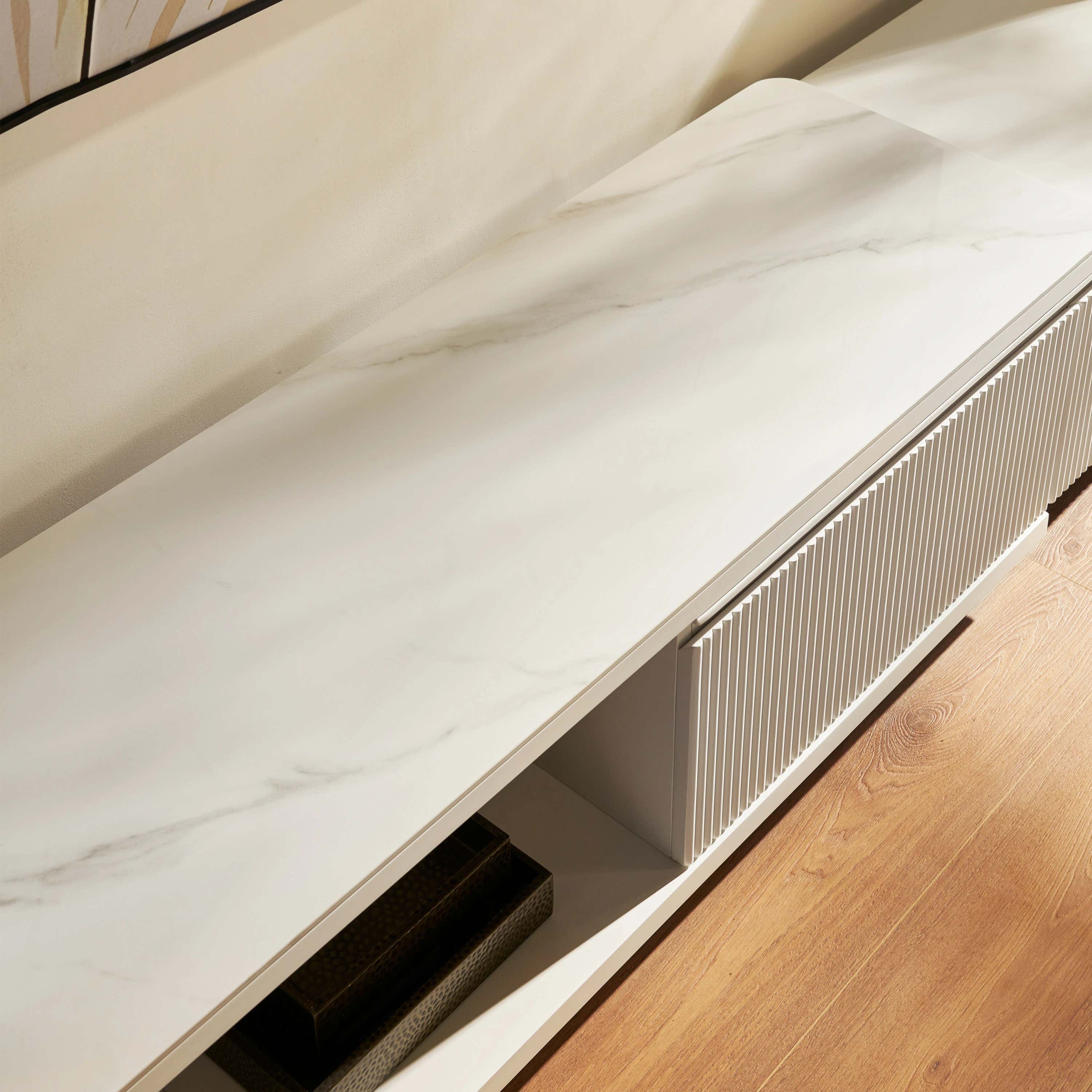 Celia Burnt Stone Media Console 71"