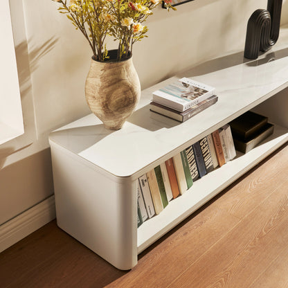 Celia Oak Media Console 71"