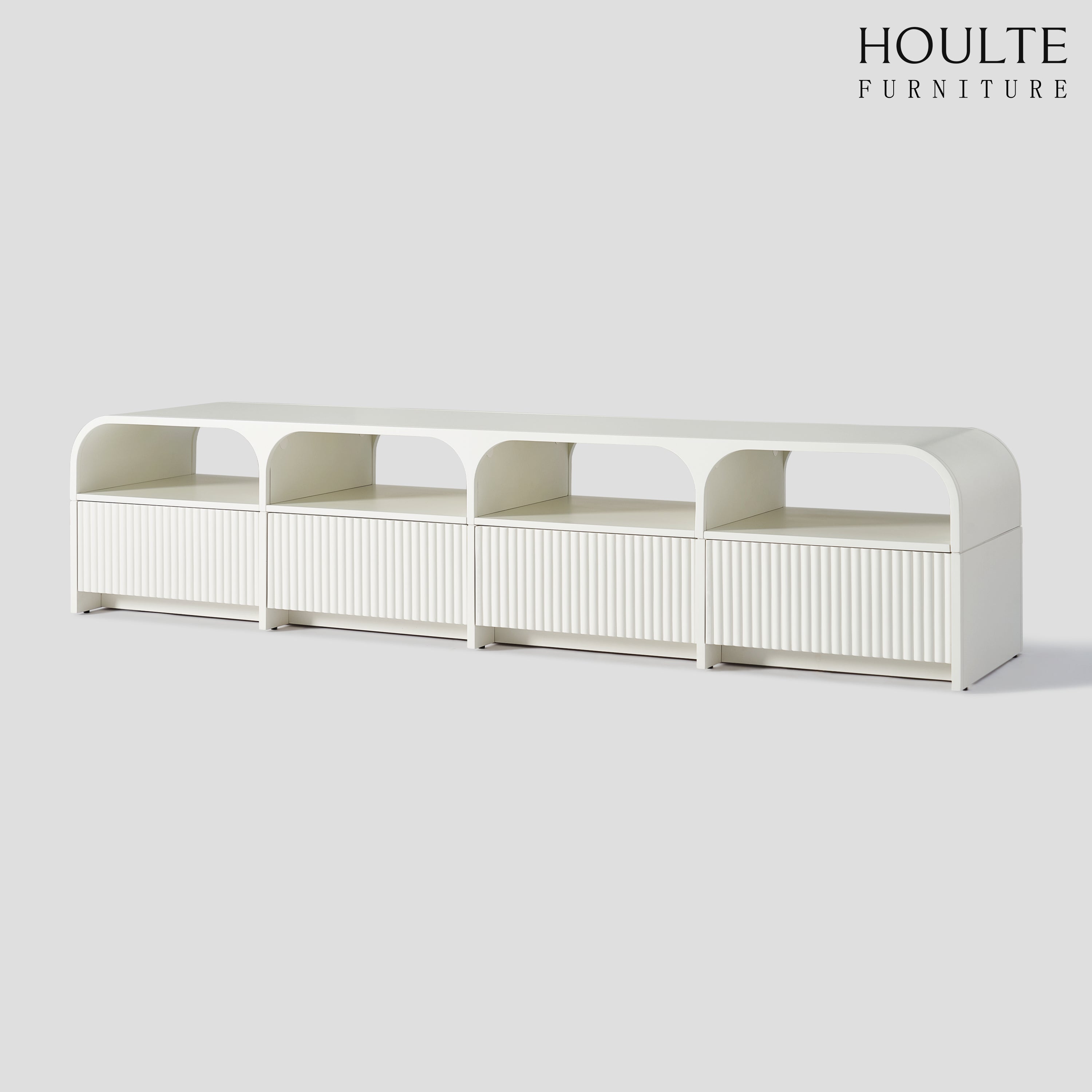 Naru Media Console and Coffee Table Set