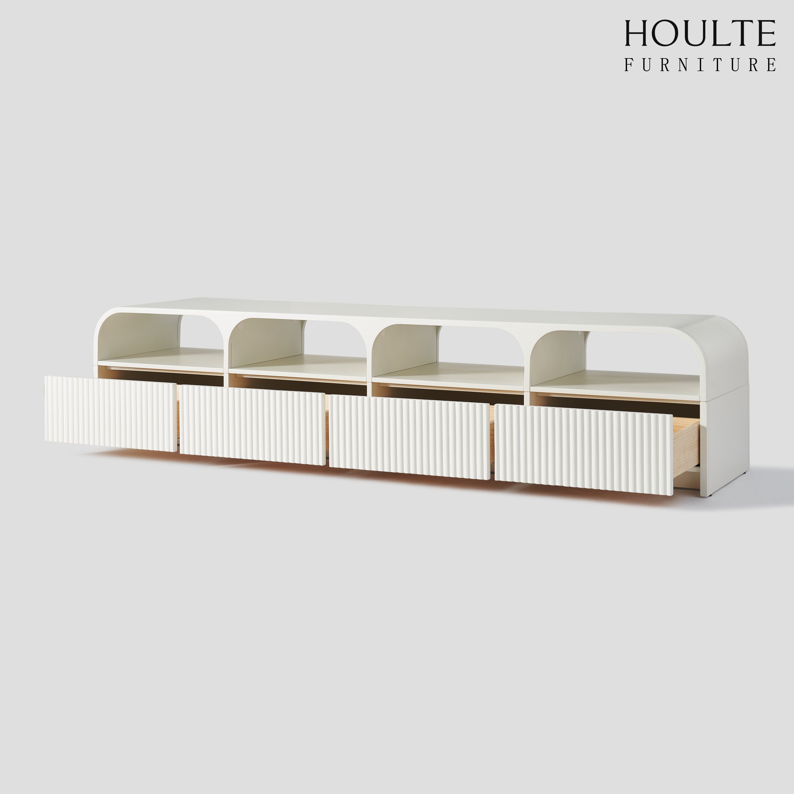Naru Media Console and Coffee Table Set
