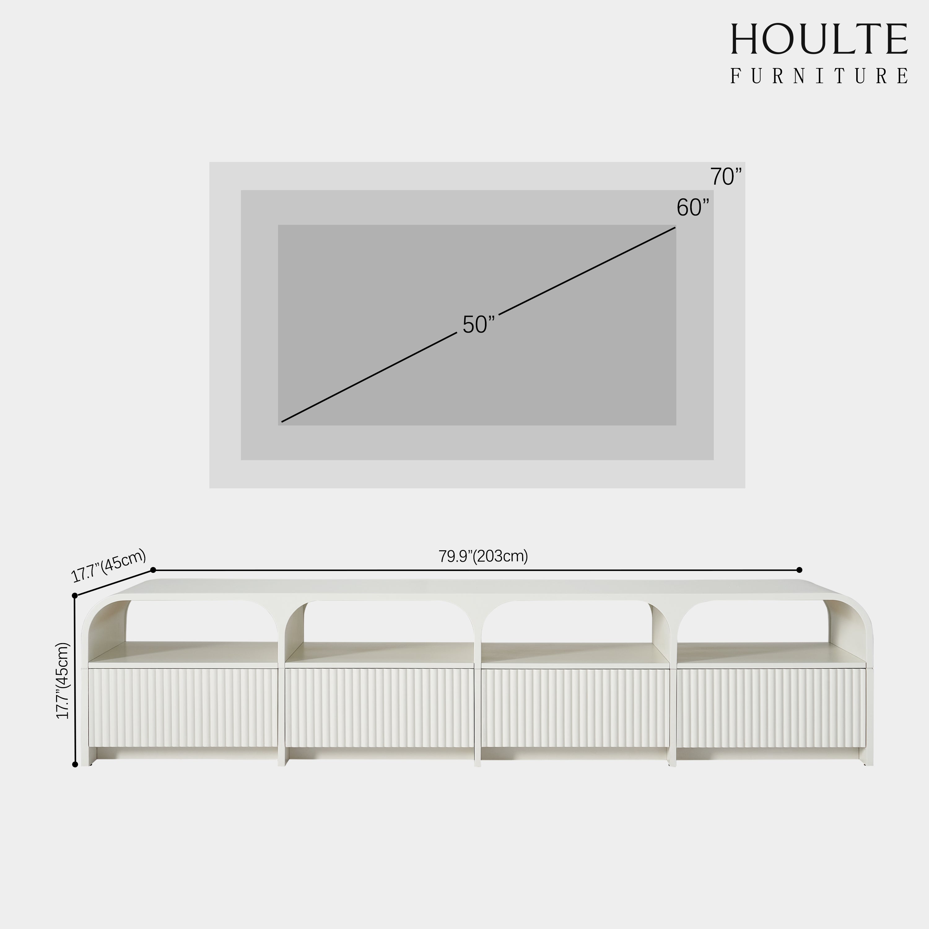 Naru Media Console and Coffee Table Set