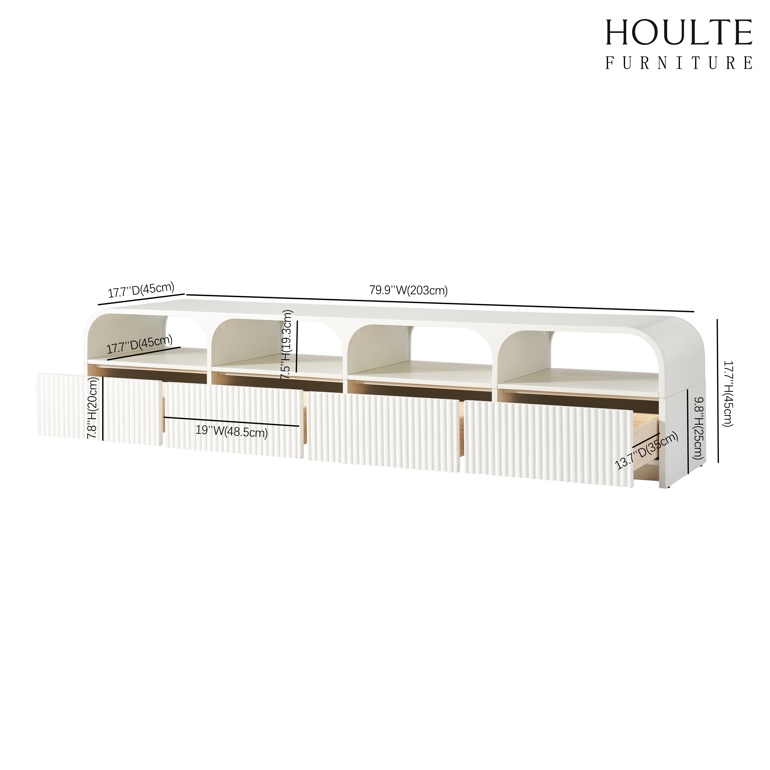 Naru Media Console 79.9" W