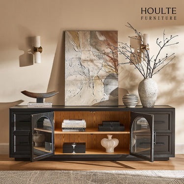Alvar Oak Media Console 80"W