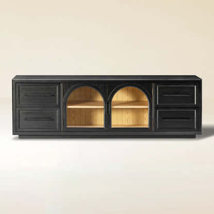 Alvar Oak Media Console 80"W