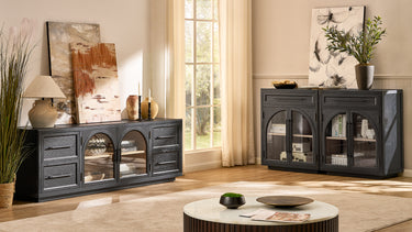 Alvar Oak Media Console 80"W