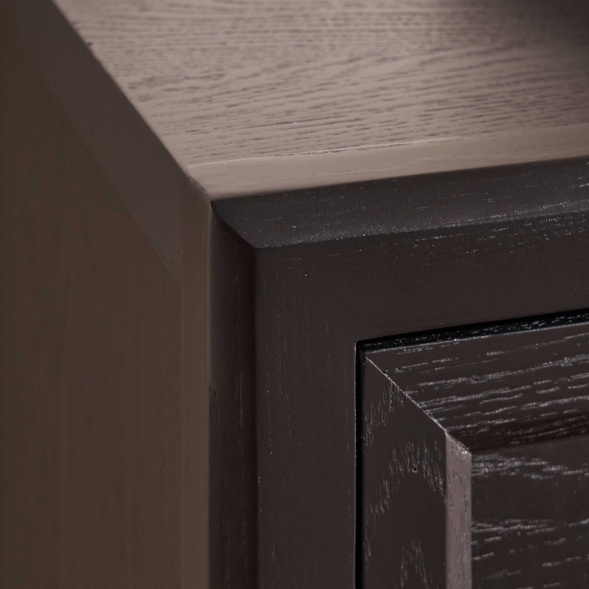 Alvar Oak Media Console and Sideboard Set