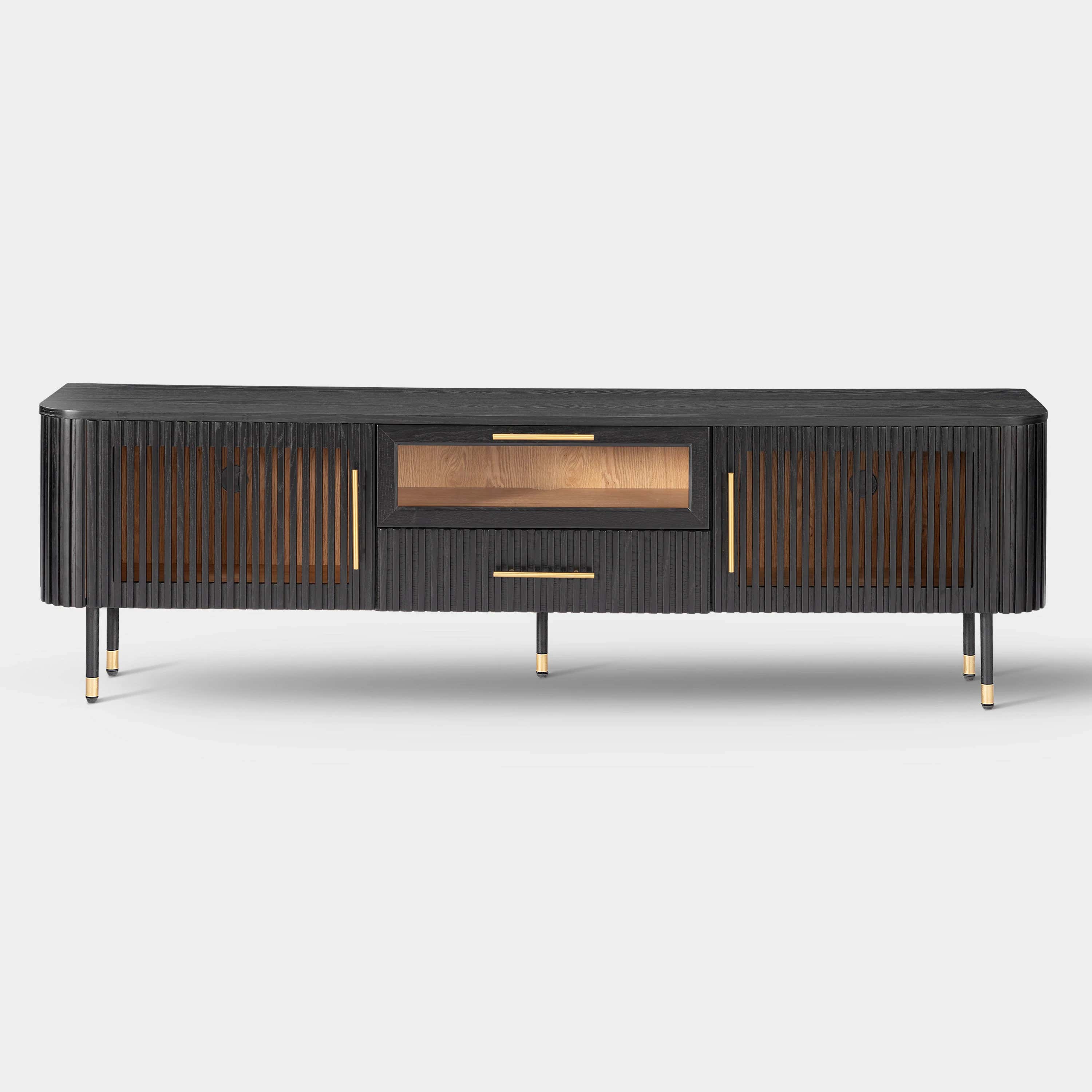 Ewan Oak Media Console 80"W