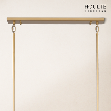 Vellum Rectangular Chandelier 59"L