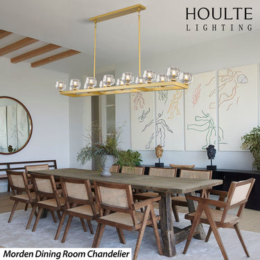 Vellum Rectangular Chandelier 68"L