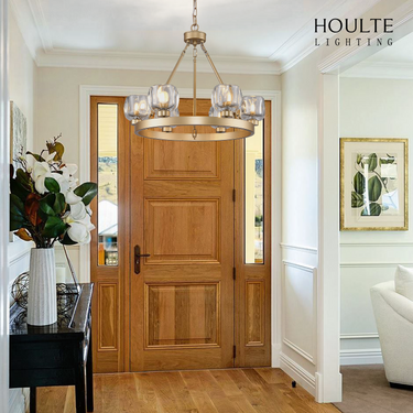 Vellum Round Chandelier 24"D