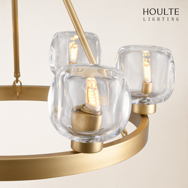 Vellum Round Chandelier 24"D