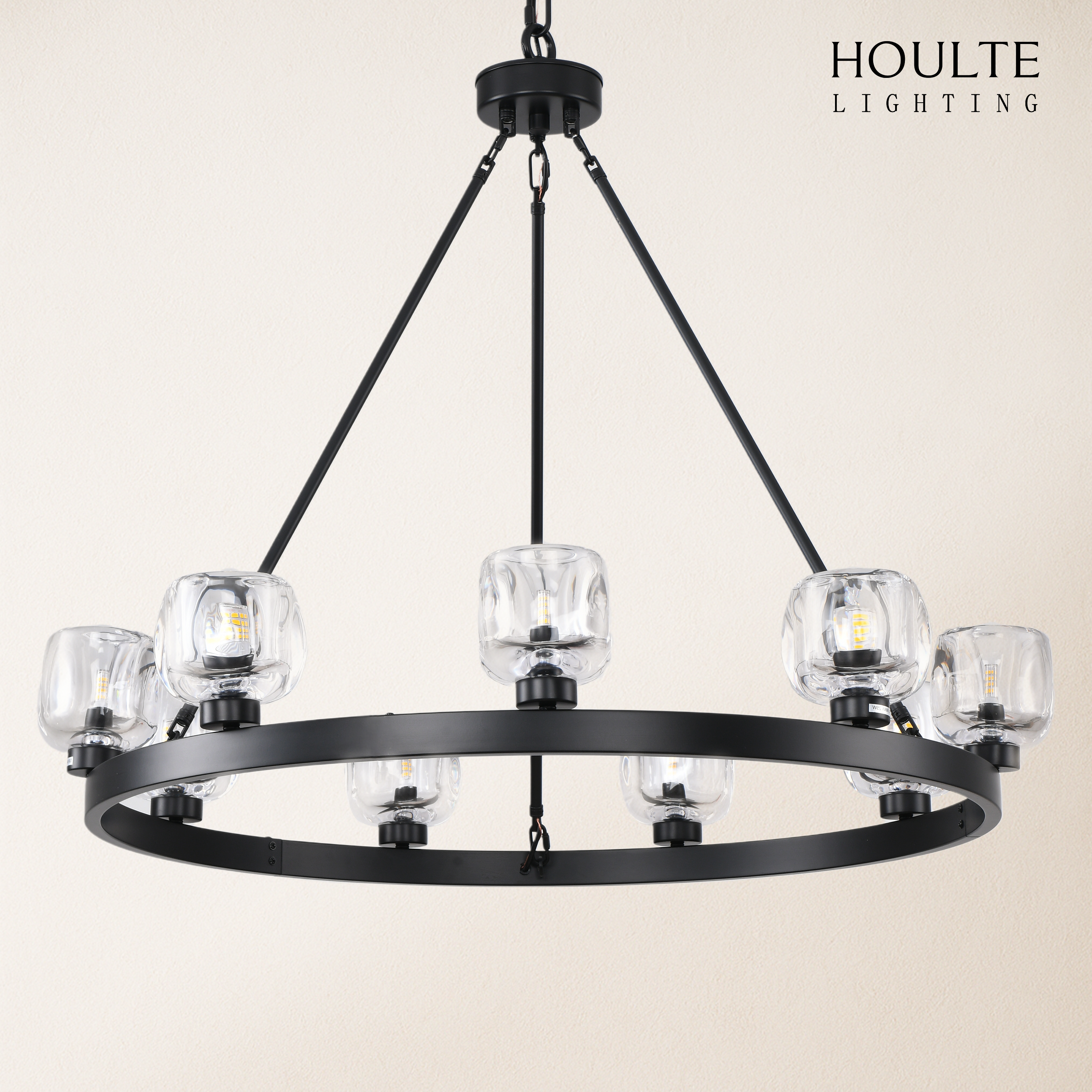 Vellum Round Chandelier 36"D