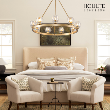 Vellum Round Chandelier 36"D