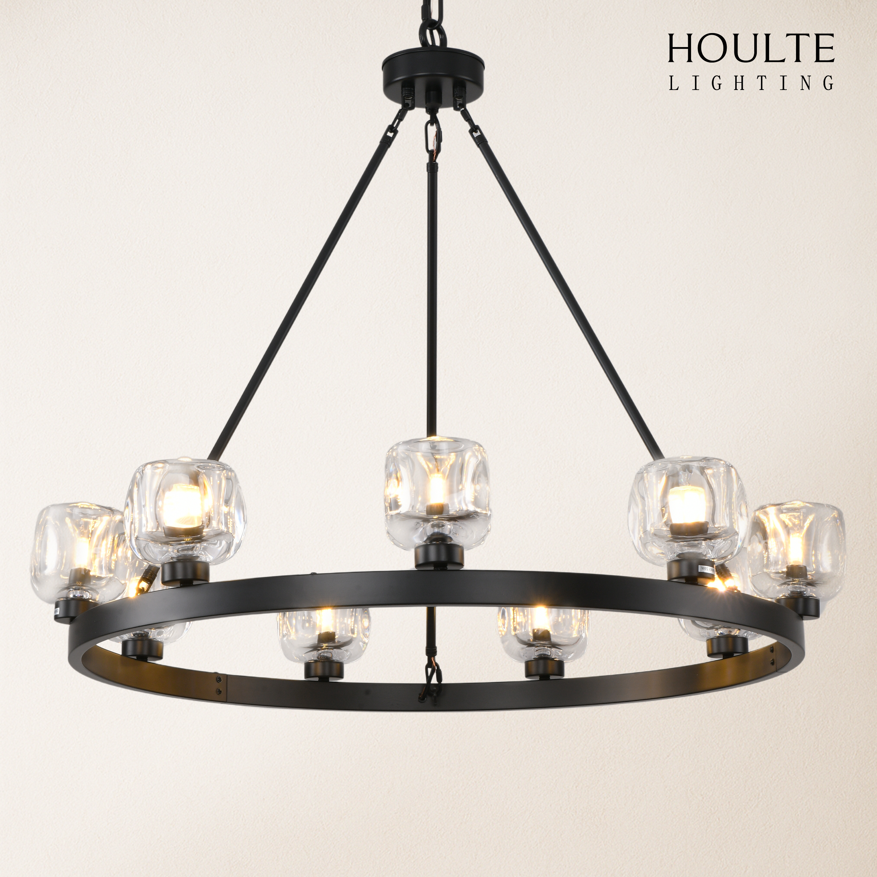 Vellum Round Chandelier 36"D
