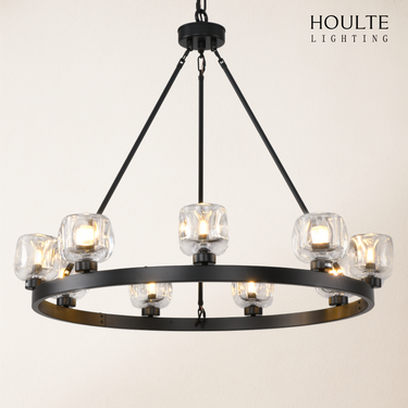 Vellum Round Chandelier 36"D