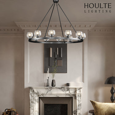 Vellum Round Chandelier 48"D