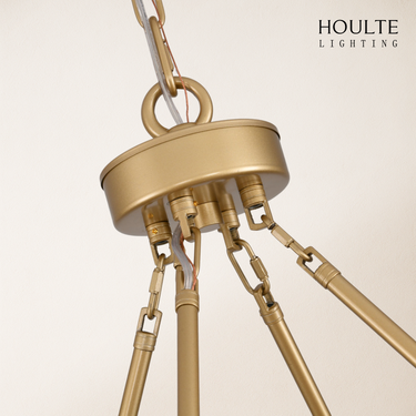 Vellum Round Chandelier 48"D