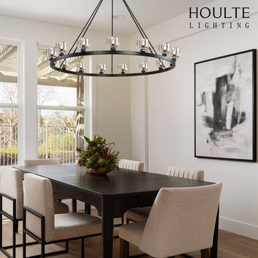 Vellum Round Chandelier 59"D