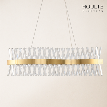 Vetro Prism Crystal Rectangular Chandelier 40"L