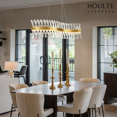 Vetro Prism Crystal Rectangular Chandelier 40"L
