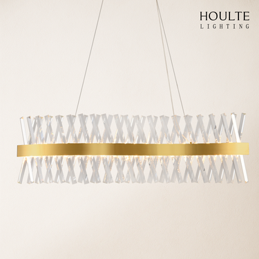 Vetro Prism Crystal Rectangular Chandelier 40"L