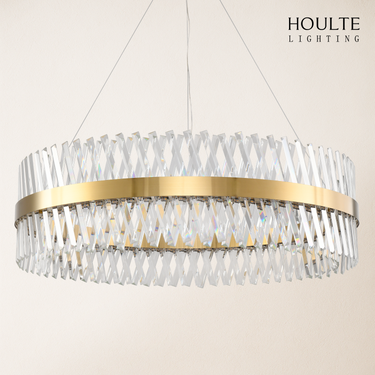 Vetro Prism Crystal Round Chandelier 40"D